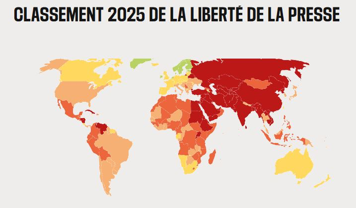 Classement 2025 de la liberté de la presse