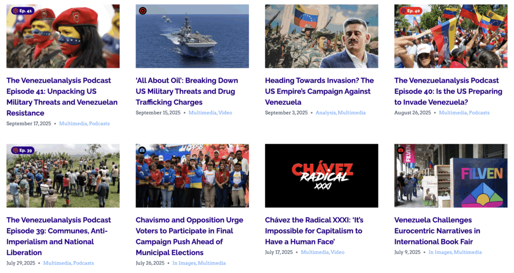 Venezuelanalysis multimédia